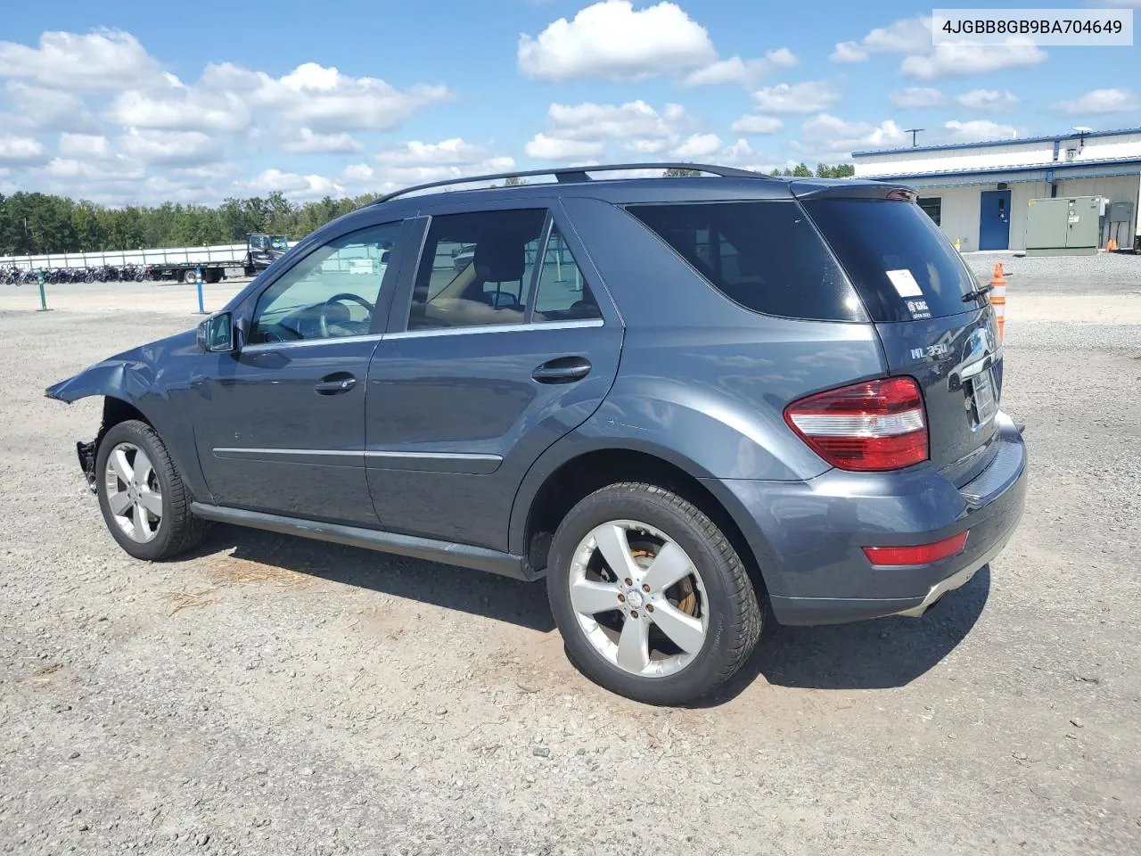 2011 Mercedes-Benz Ml 350 4Matic VIN: 4JGBB8GB9BA704649 Lot: 74145124