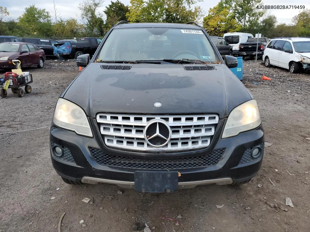 2011 Mercedes-Benz Ml 350 4Matic VIN: 4JGBB8GB2BA719459 Lot: 74301144