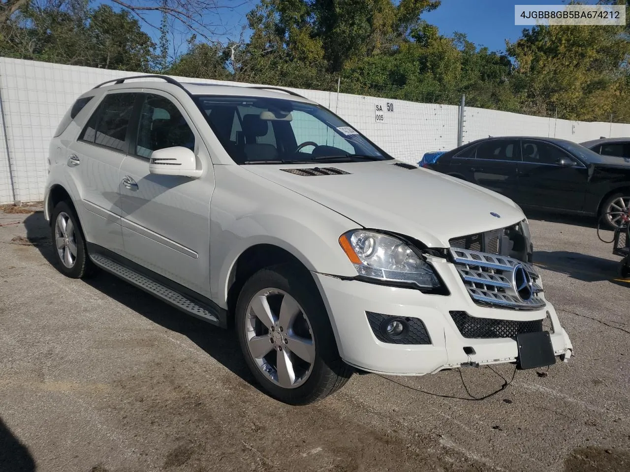 2011 Mercedes-Benz Ml 350 4Matic VIN: 4JGBB8GB5BA674212 Lot: 74313634