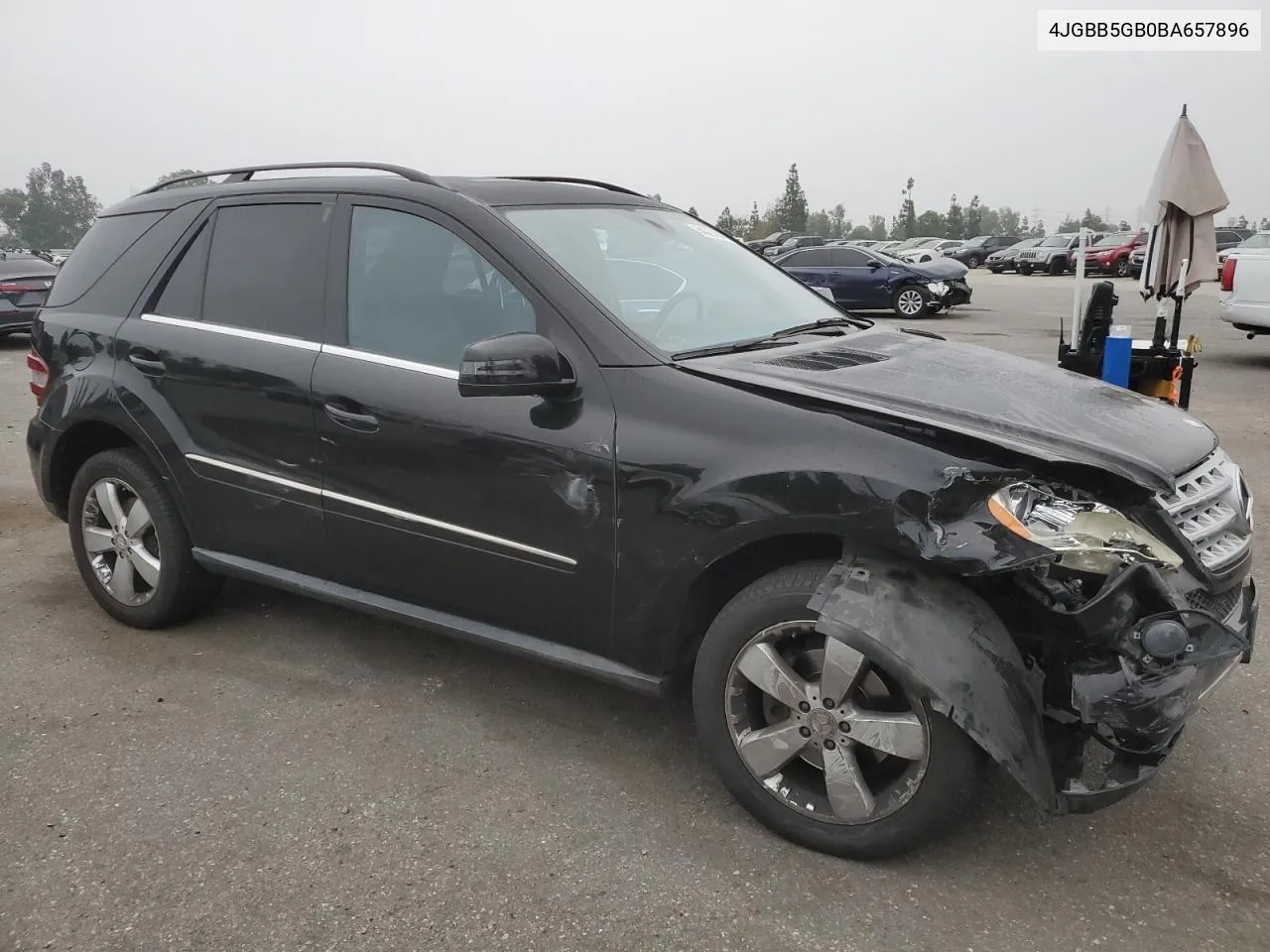 2011 Mercedes-Benz Ml 350 VIN: 4JGBB5GB0BA657896 Lot: 74527484