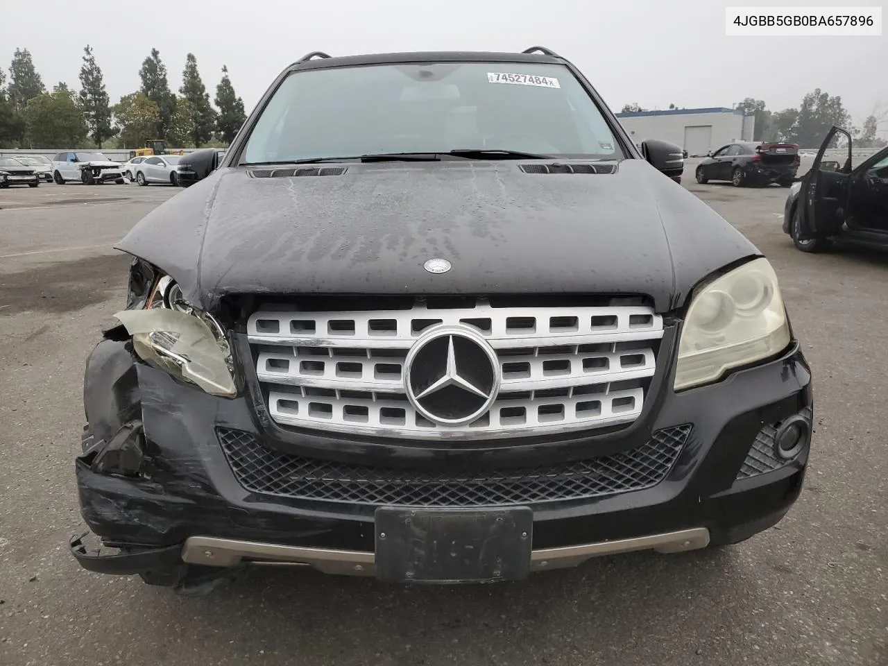 2011 Mercedes-Benz Ml 350 VIN: 4JGBB5GB0BA657896 Lot: 74527484