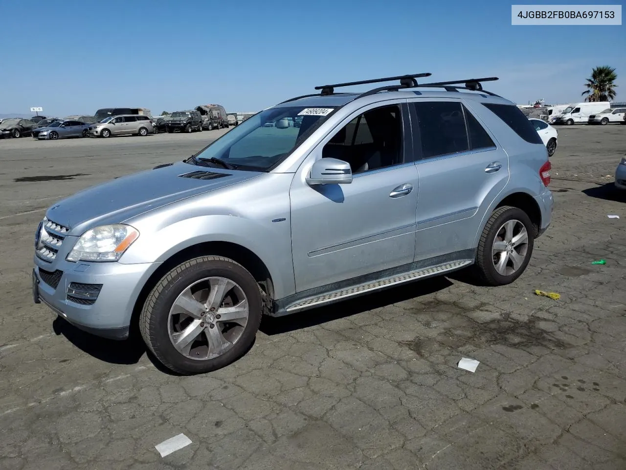 2011 Mercedes-Benz Ml 350 Bluetec VIN: 4JGBB2FB0BA697153 Lot: 74989204