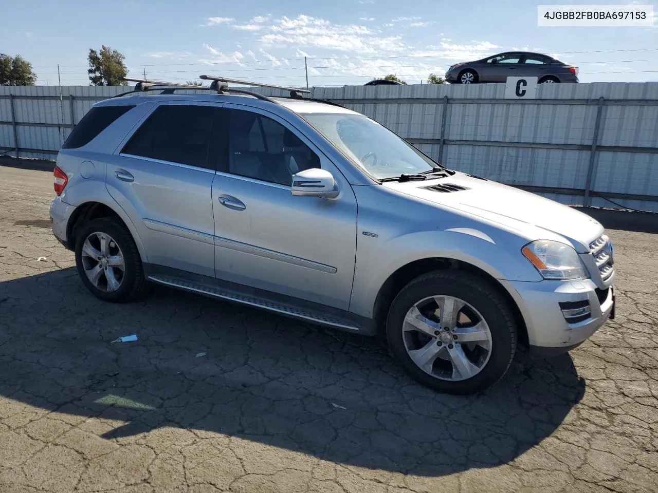 2011 Mercedes-Benz Ml 350 Bluetec VIN: 4JGBB2FB0BA697153 Lot: 74989204