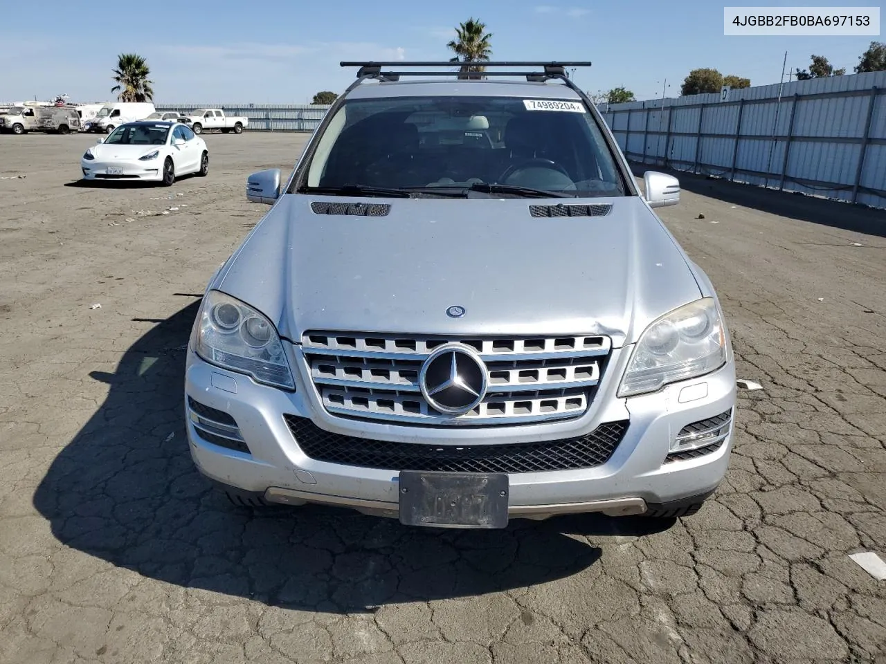 2011 Mercedes-Benz Ml 350 Bluetec VIN: 4JGBB2FB0BA697153 Lot: 74989204