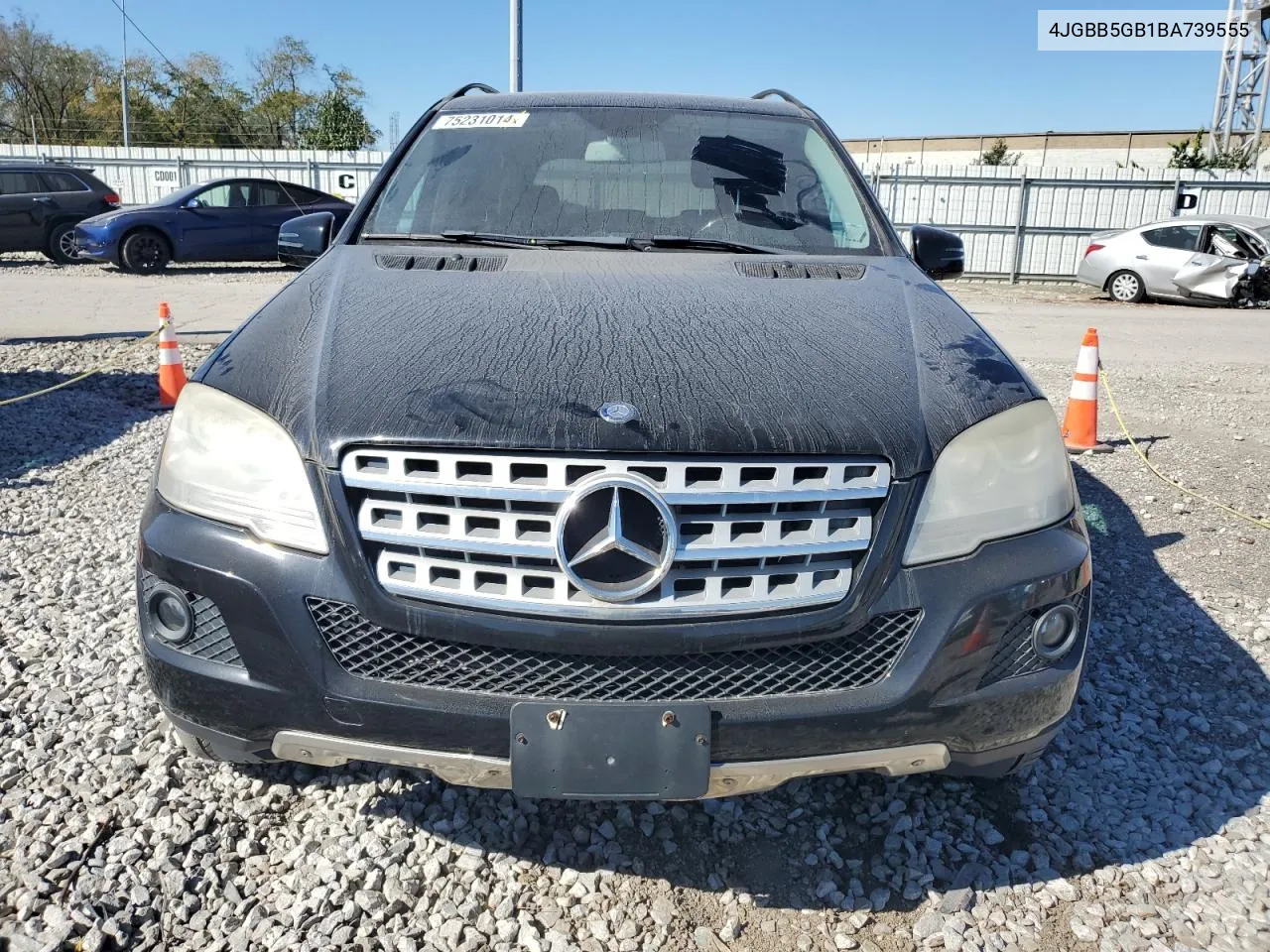 2011 Mercedes-Benz Ml 350 VIN: 4JGBB5GB1BA739555 Lot: 75231014