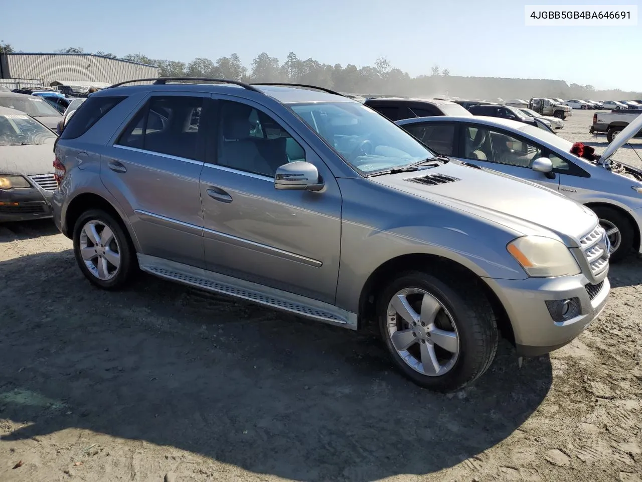 2011 Mercedes-Benz Ml 350 VIN: 4JGBB5GB4BA646691 Lot: 75862044