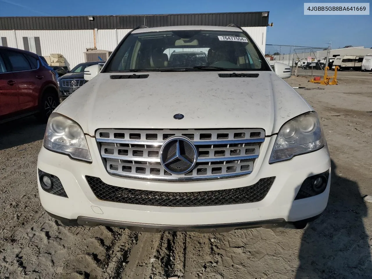 2011 Mercedes-Benz Ml 350 VIN: 4JGBB5GB8BA641669 Lot: 76477554