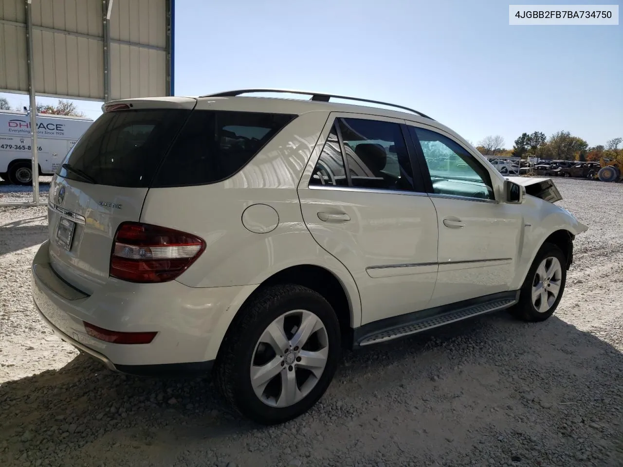 2011 Mercedes-Benz Ml 350 Bluetec VIN: 4JGBB2FB7BA734750 Lot: 77372274