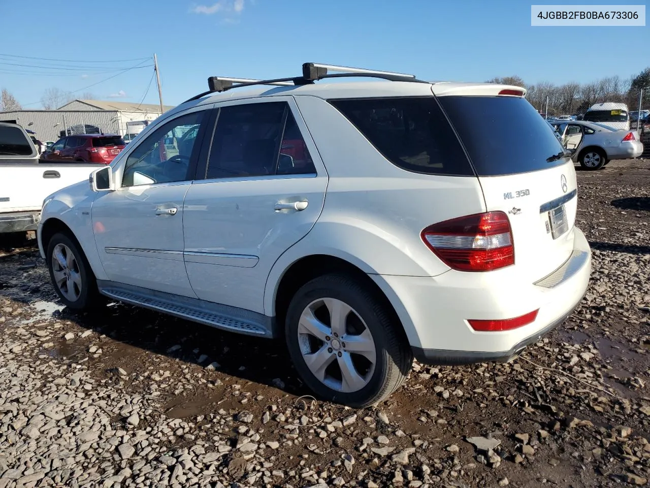 2011 Mercedes-Benz Ml 350 Bluetec VIN: 4JGBB2FB0BA673306 Lot: 80121794