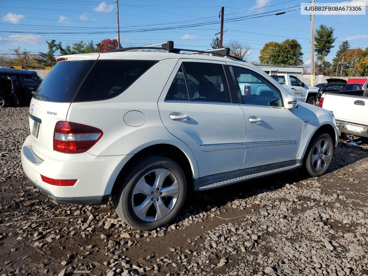 2011 Mercedes-Benz Ml 350 Bluetec VIN: 4JGBB2FB0BA673306 Lot: 80121794