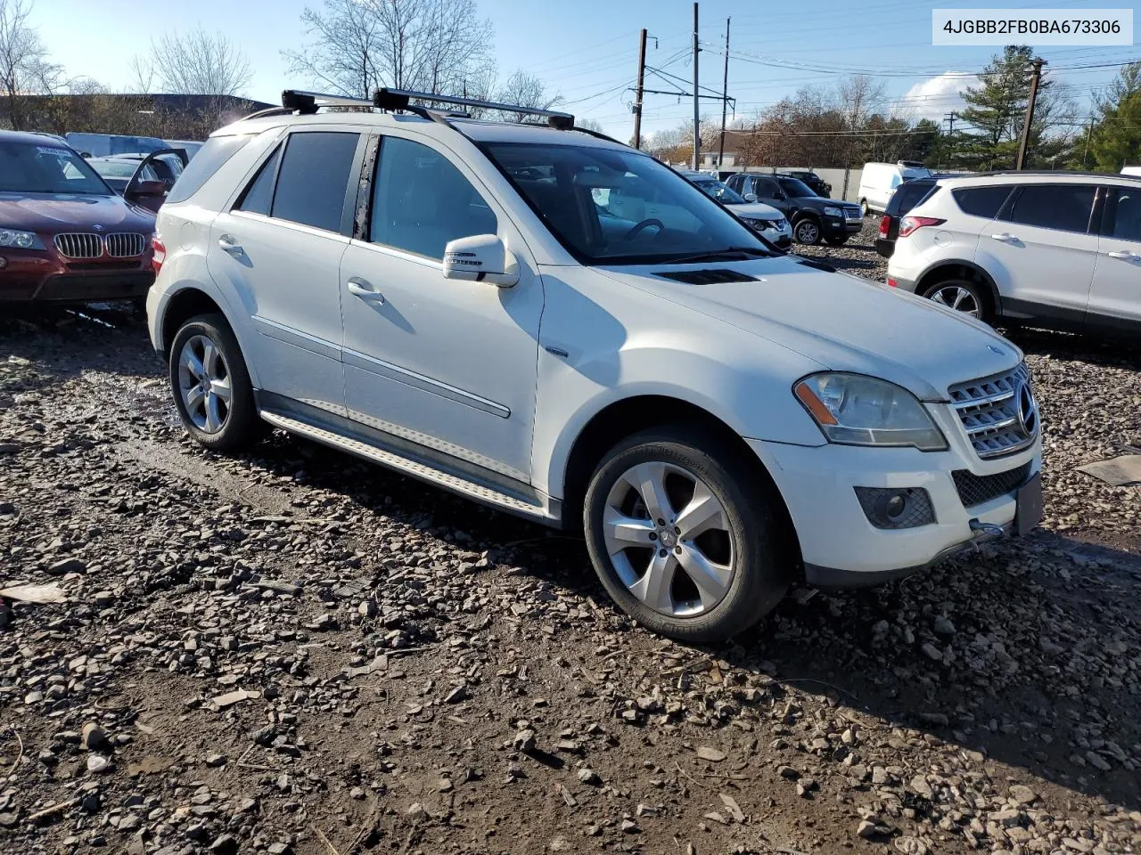 2011 Mercedes-Benz Ml 350 Bluetec VIN: 4JGBB2FB0BA673306 Lot: 80121794