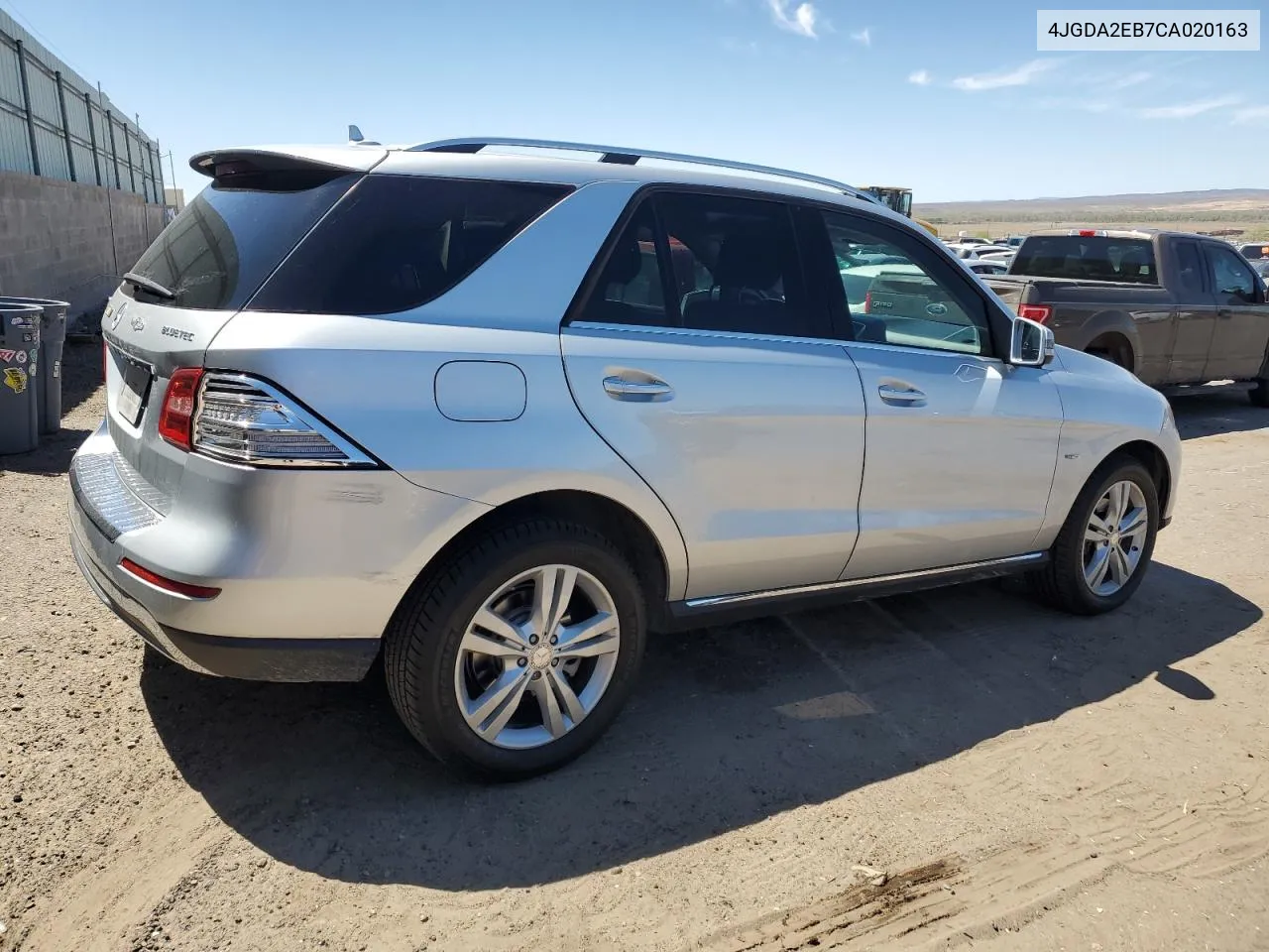 2012 Mercedes-Benz Ml 350 Bluetec VIN: 4JGDA2EB7CA020163 Lot: 50907164