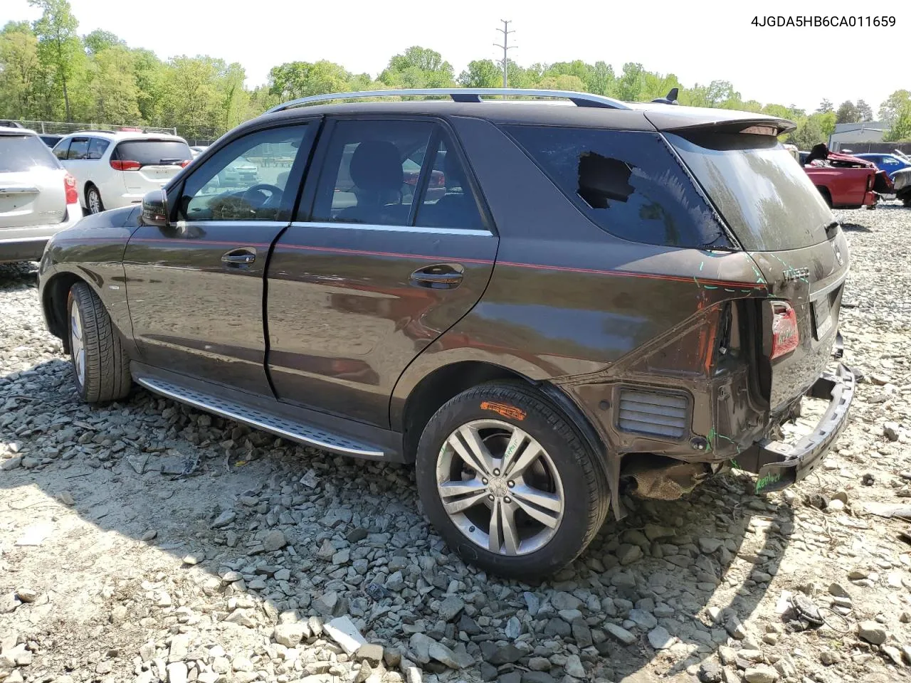 2012 Mercedes-Benz Ml 350 4Matic VIN: 4JGDA5HB6CA011659 Lot: 51184964