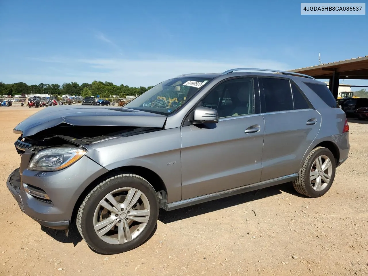 2012 Mercedes-Benz Ml 350 4Matic VIN: 4JGDA5HB8CA086637 Lot: 61498524