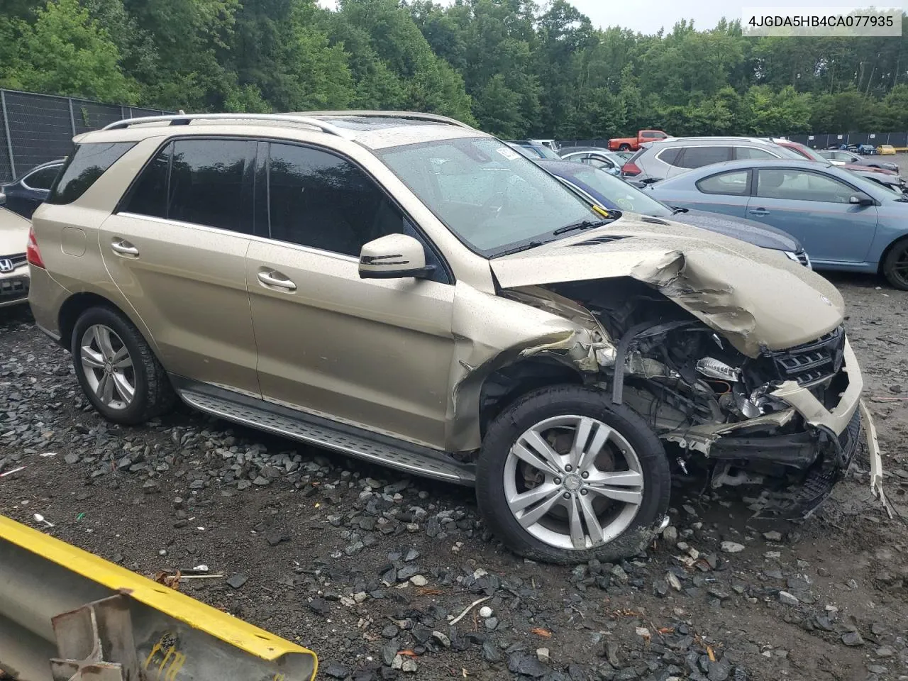 2012 Mercedes-Benz Ml 350 4Matic VIN: 4JGDA5HB4CA077935 Lot: 62813134