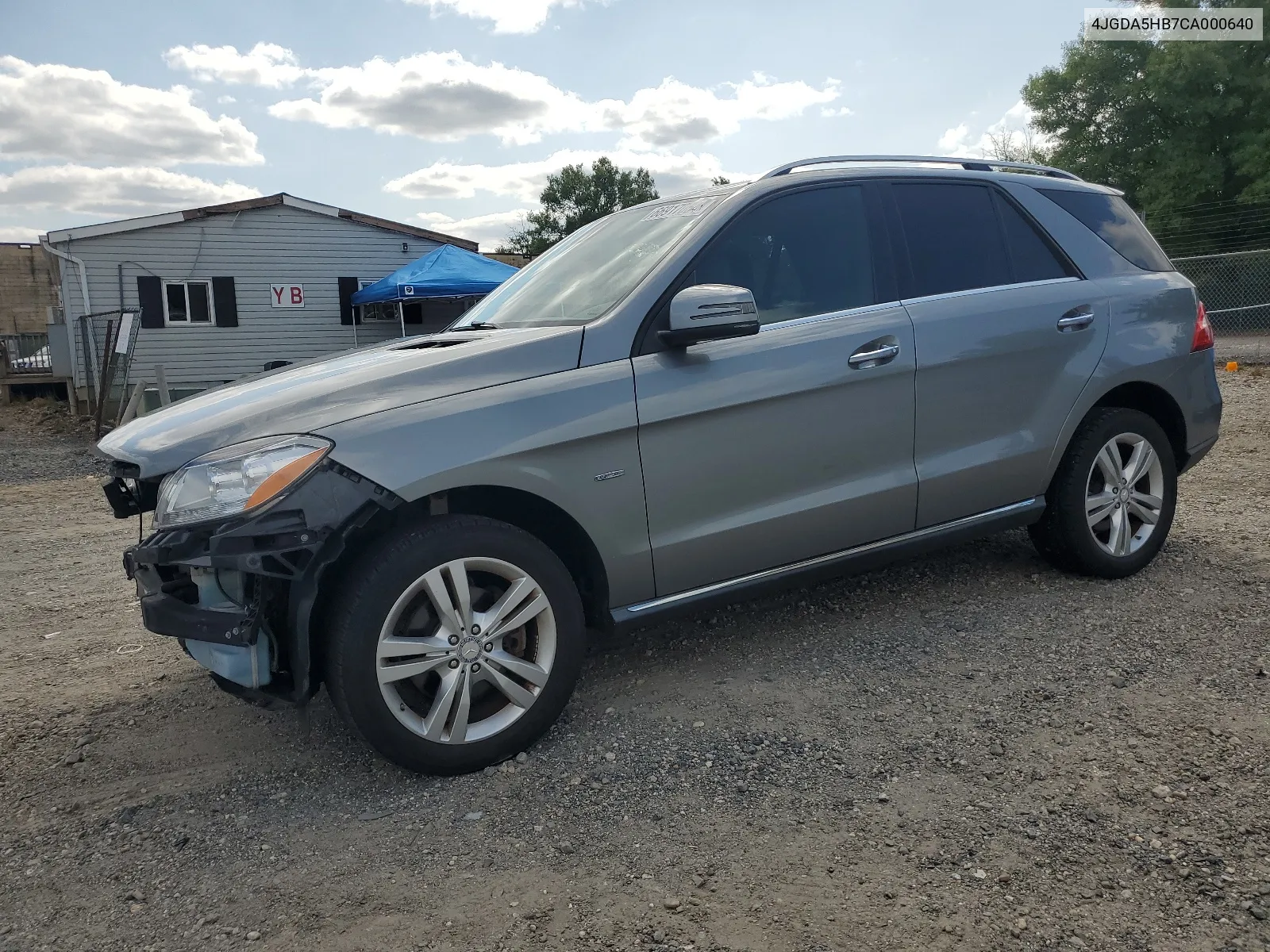 2012 Mercedes-Benz Ml 350 4Matic VIN: 4JGDA5HB7CA000640 Lot: 66917054