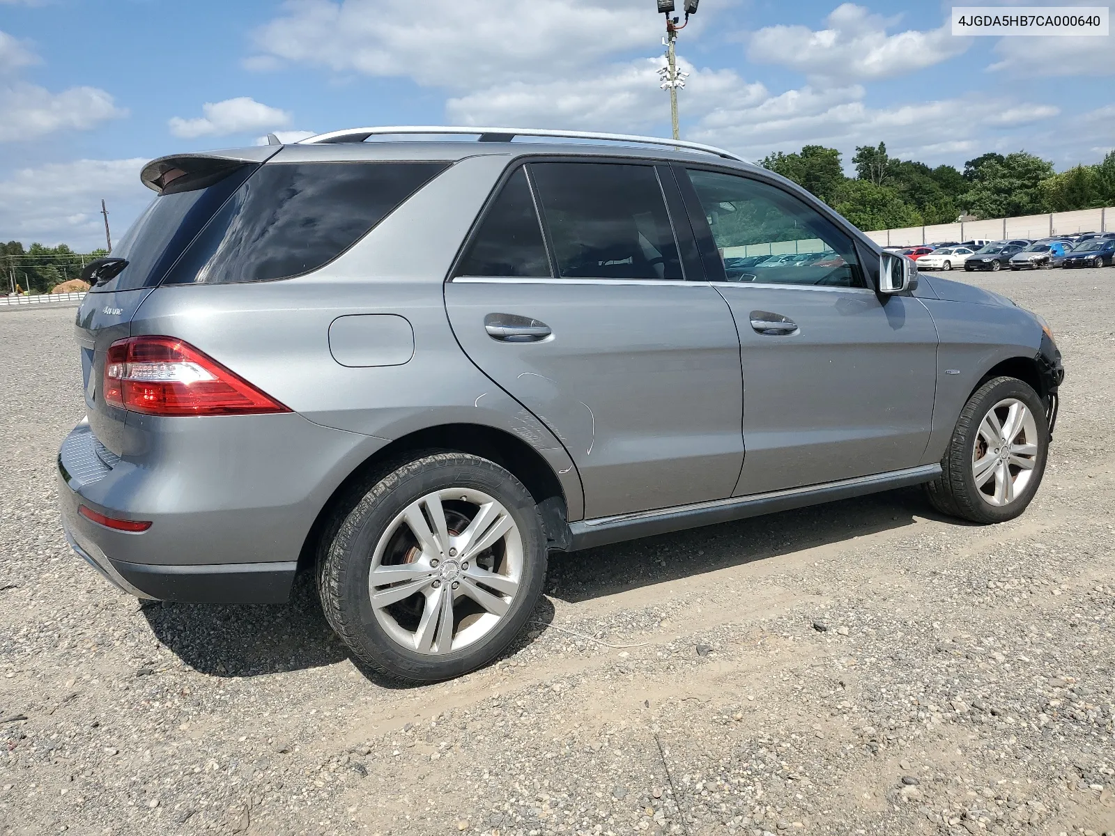 2012 Mercedes-Benz Ml 350 4Matic VIN: 4JGDA5HB7CA000640 Lot: 66917054