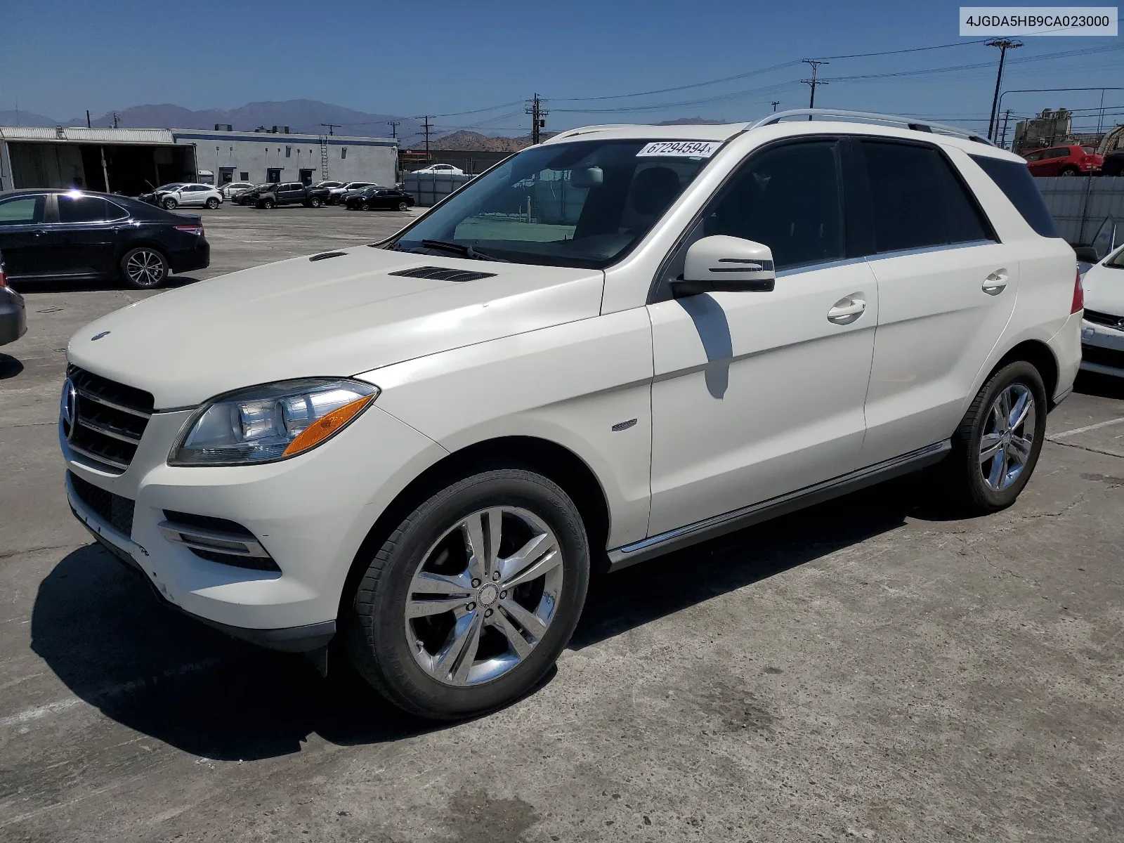 2012 Mercedes-Benz Ml 350 4Matic VIN: 4JGDA5HB9CA023000 Lot: 67294594