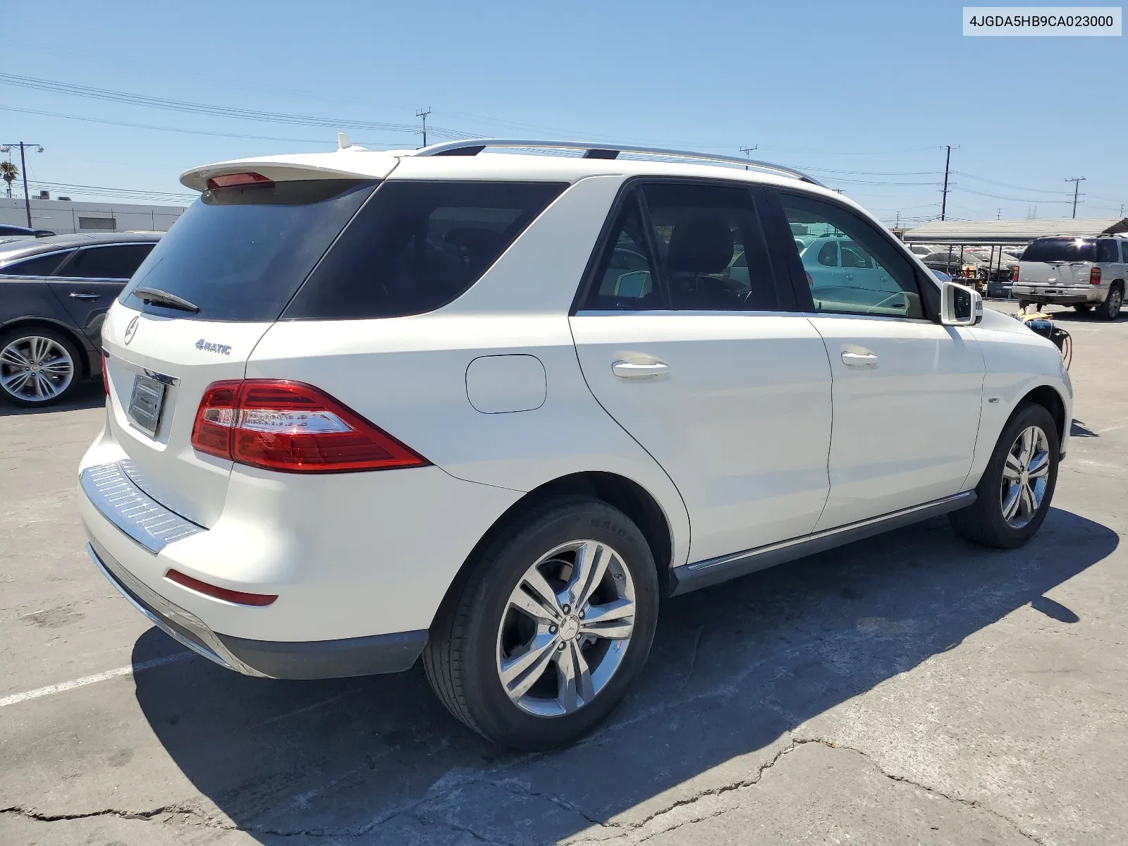 2012 Mercedes-Benz Ml 350 4Matic VIN: 4JGDA5HB9CA023000 Lot: 67294594