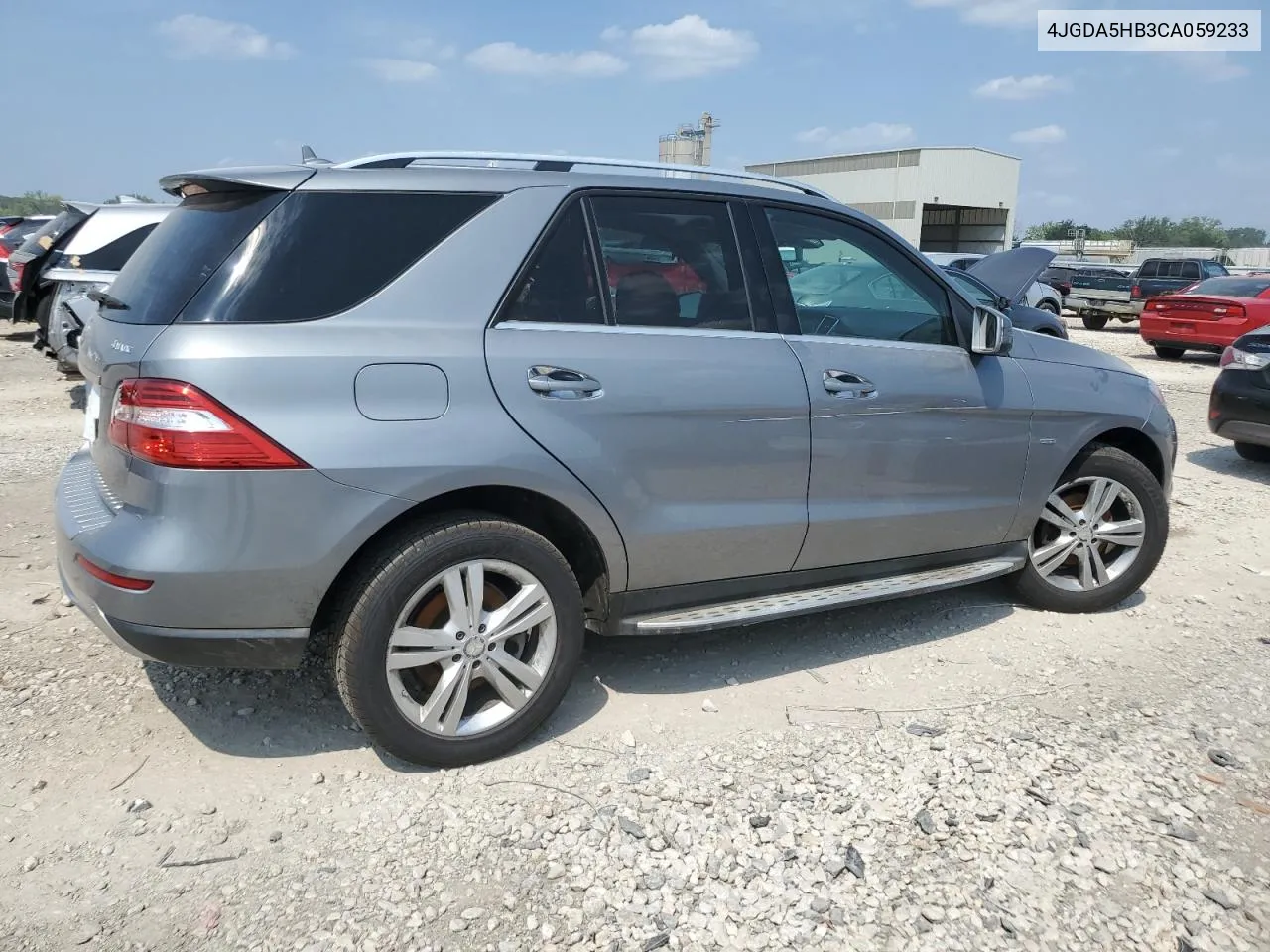 2012 Mercedes-Benz Ml 350 4Matic VIN: 4JGDA5HB3CA059233 Lot: 67964344