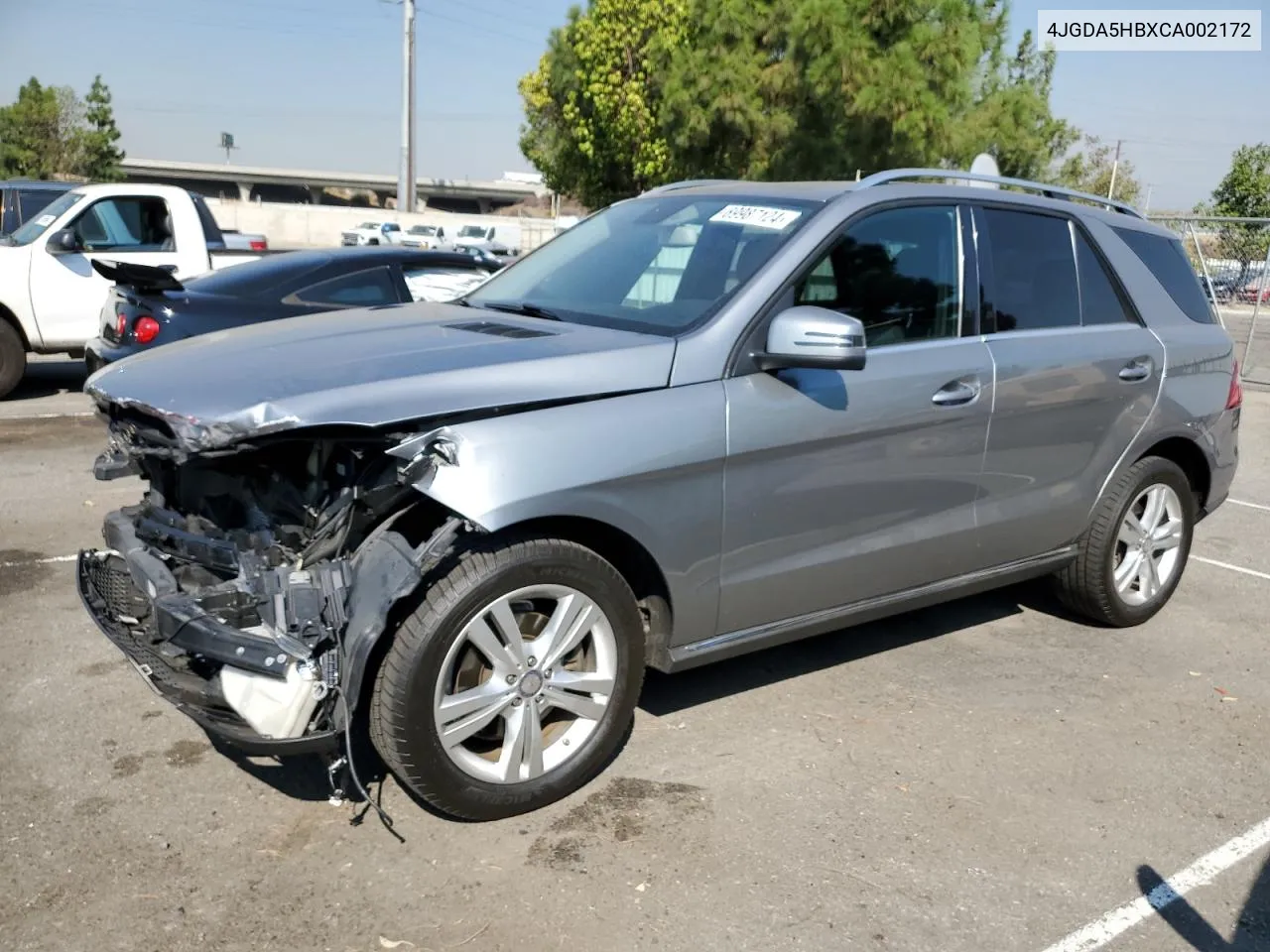 2012 Mercedes-Benz Ml 350 4Matic VIN: 4JGDA5HBXCA002172 Lot: 69987124