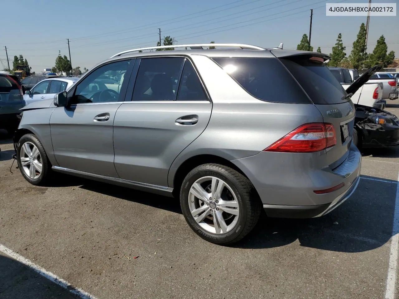 2012 Mercedes-Benz Ml 350 4Matic VIN: 4JGDA5HBXCA002172 Lot: 69987124