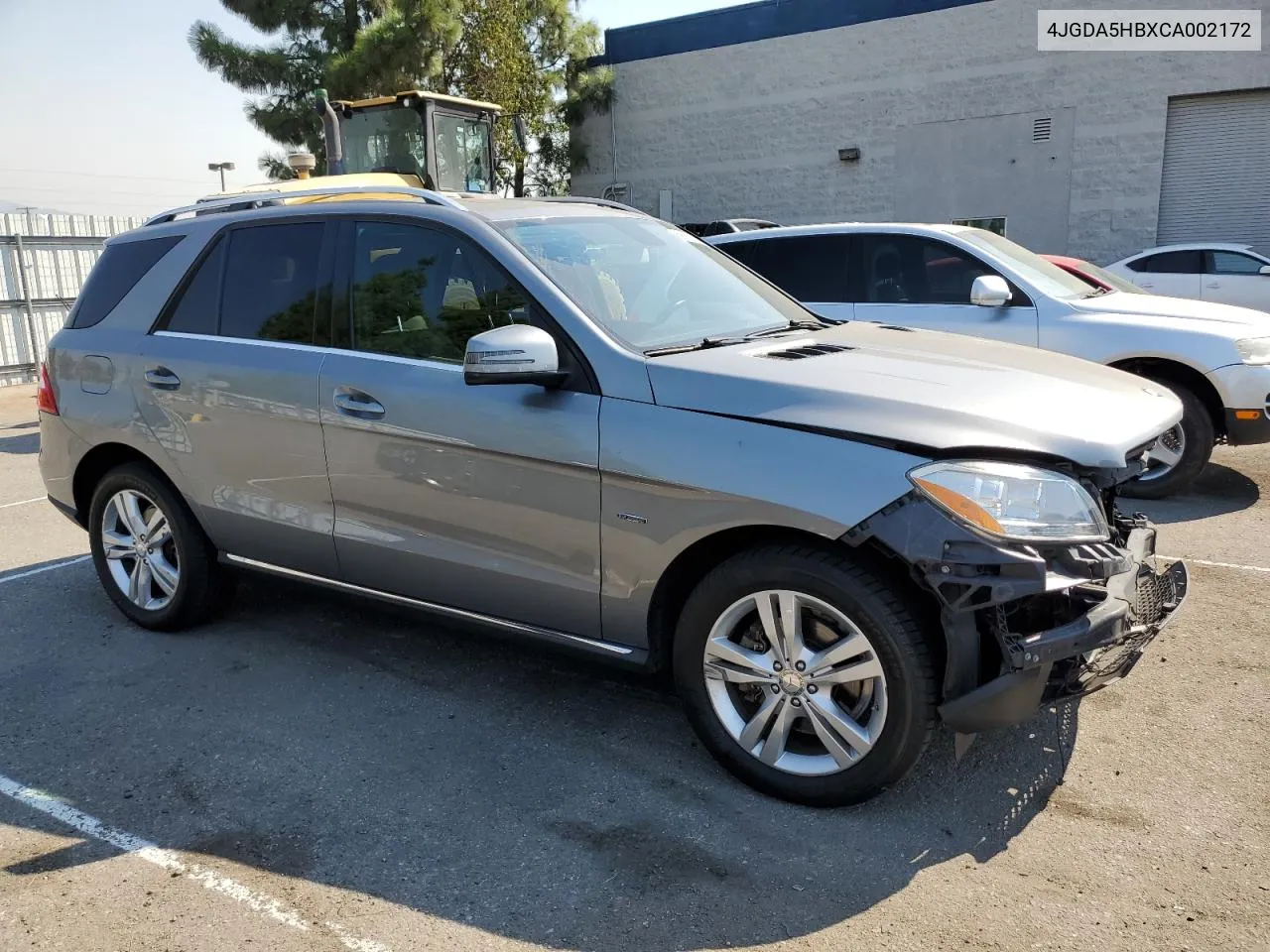 2012 Mercedes-Benz Ml 350 4Matic VIN: 4JGDA5HBXCA002172 Lot: 69987124