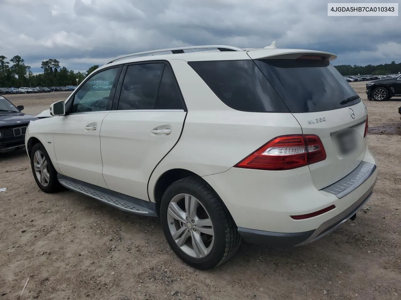 2012 Mercedes-Benz Ml 350 4Matic VIN: 4JGDA5HB7CA010343 Lot: 70474174