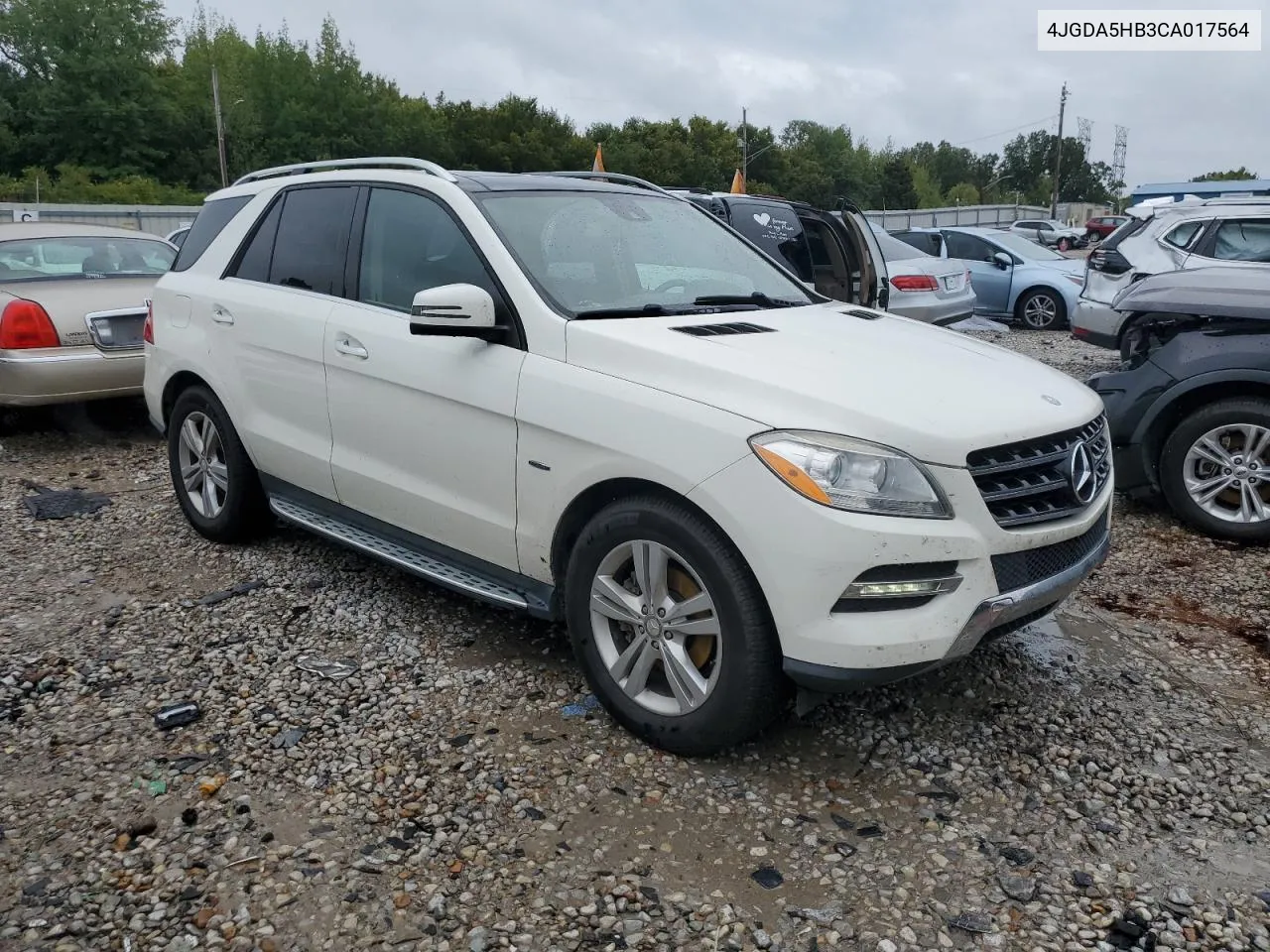 2012 Mercedes-Benz Ml 350 4Matic VIN: 4JGDA5HB3CA017564 Lot: 70853474