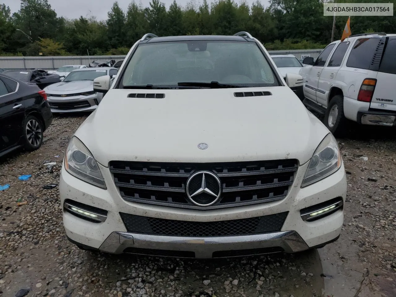 2012 Mercedes-Benz Ml 350 4Matic VIN: 4JGDA5HB3CA017564 Lot: 70853474