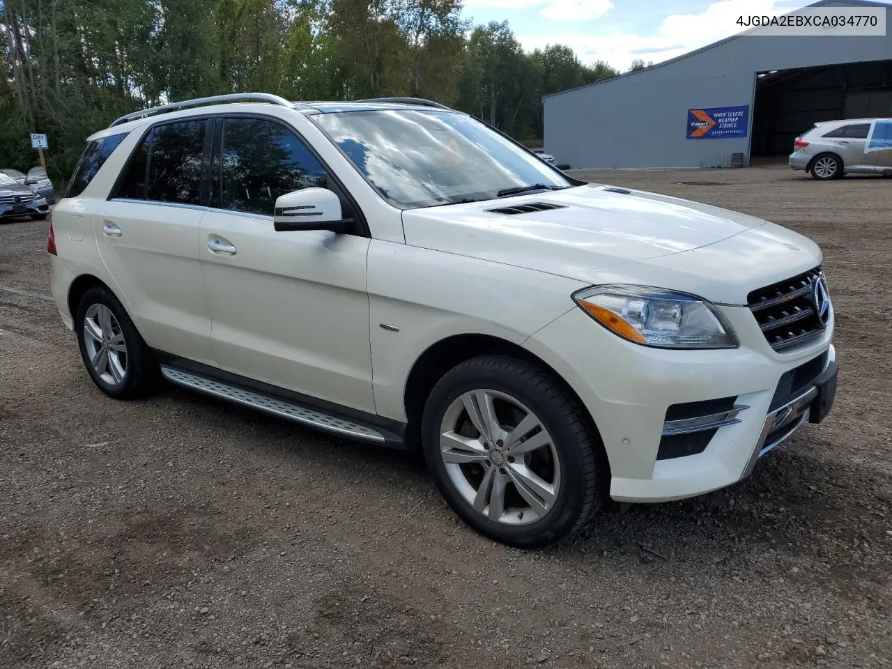 2012 Mercedes-Benz Ml 350 Bluetec VIN: 4JGDA2EBXCA034770 Lot: 71025784