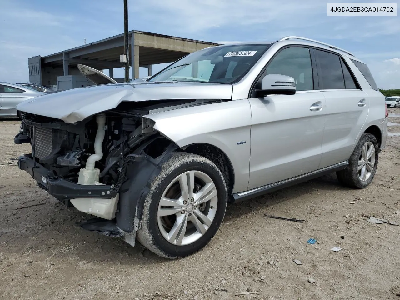 2012 Mercedes-Benz Ml 350 Bluetec VIN: 4JGDA2EB3CA014702 Lot: 72065524