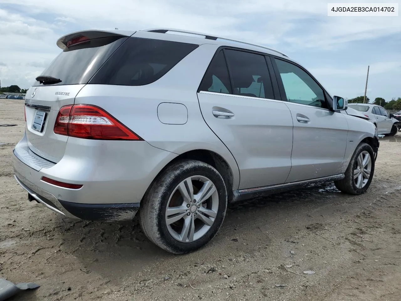 2012 Mercedes-Benz Ml 350 Bluetec VIN: 4JGDA2EB3CA014702 Lot: 72065524