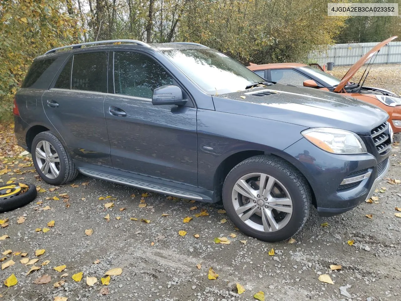 2012 Mercedes-Benz Ml 350 Bluetec VIN: 4JGDA2EB3CA023352 Lot: 72084104