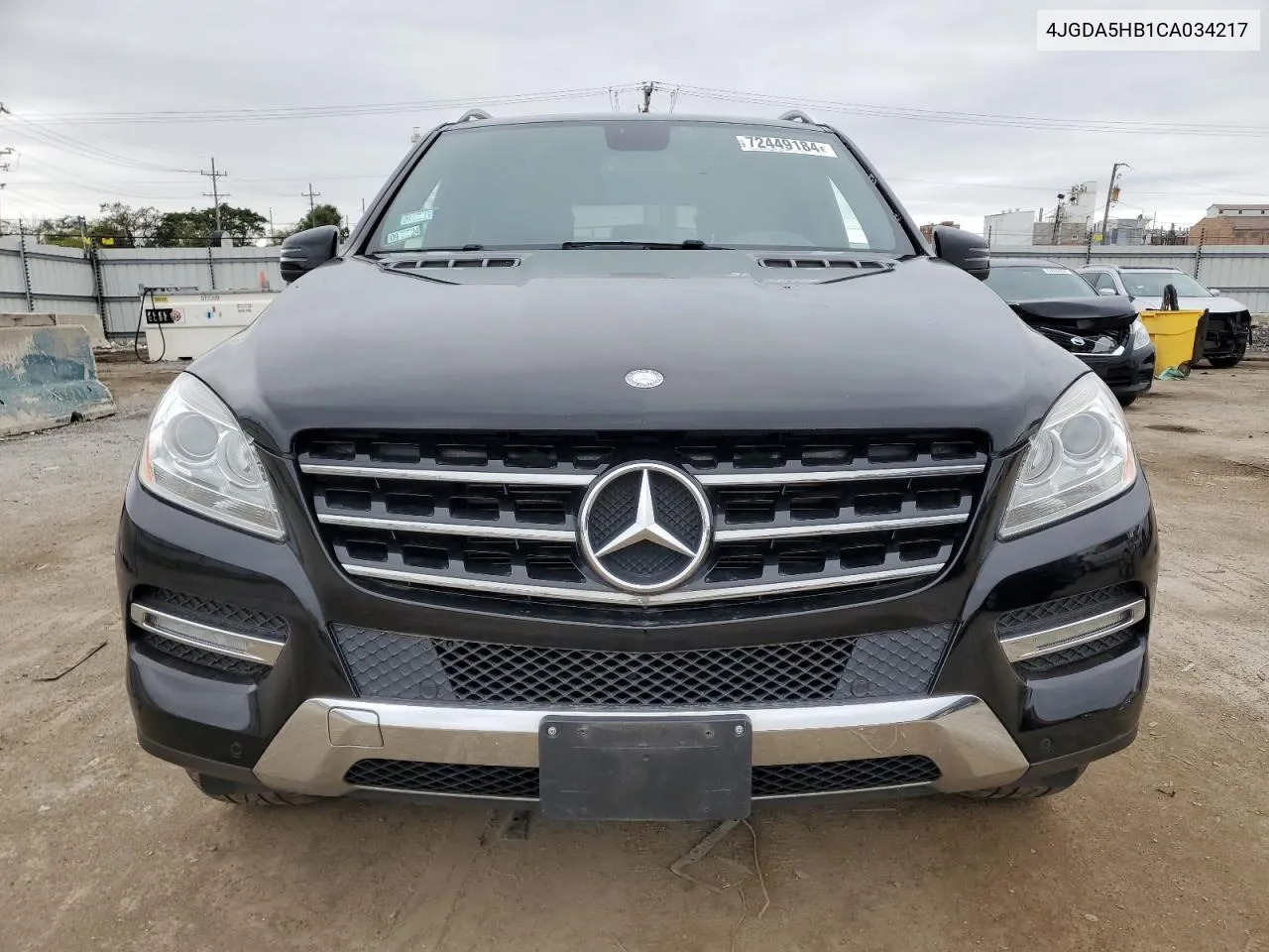 2012 Mercedes-Benz Ml 350 4Matic VIN: 4JGDA5HB1CA034217 Lot: 72449184