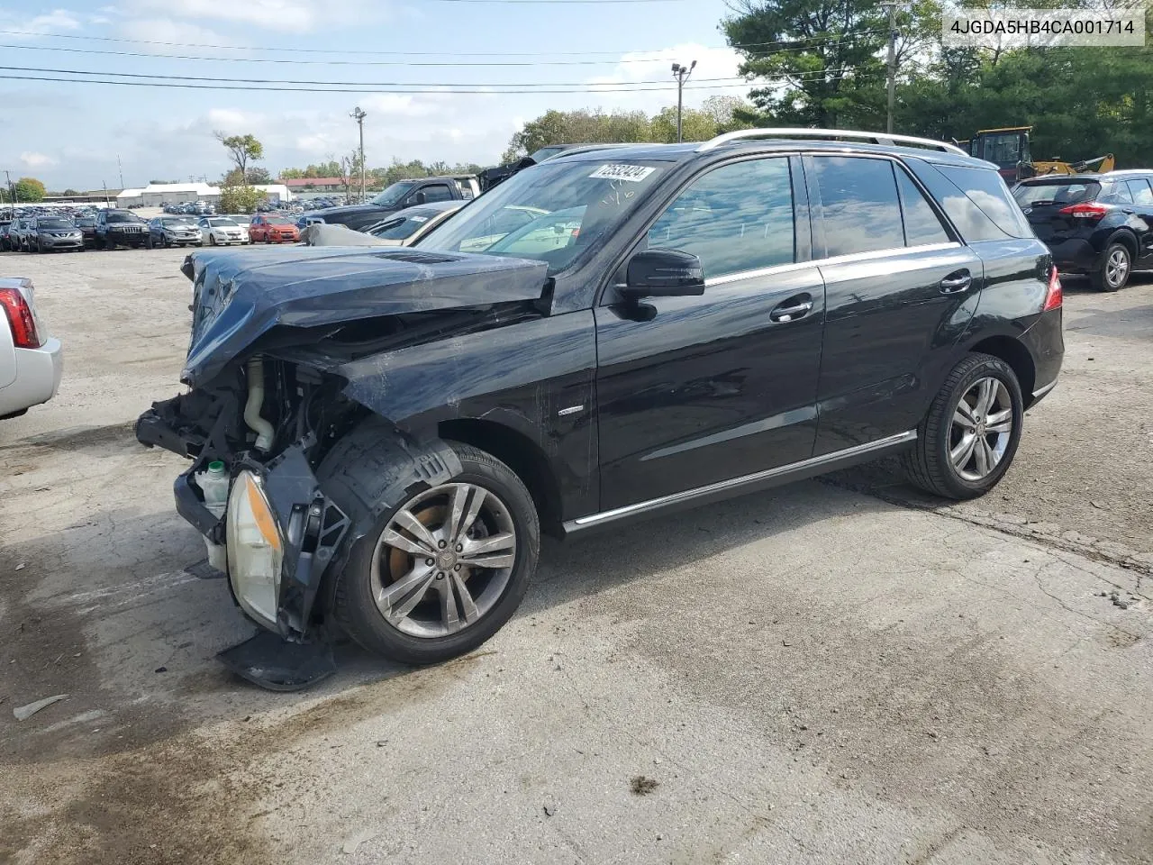 2012 Mercedes-Benz Ml 350 4Matic VIN: 4JGDA5HB4CA001714 Lot: 72532424