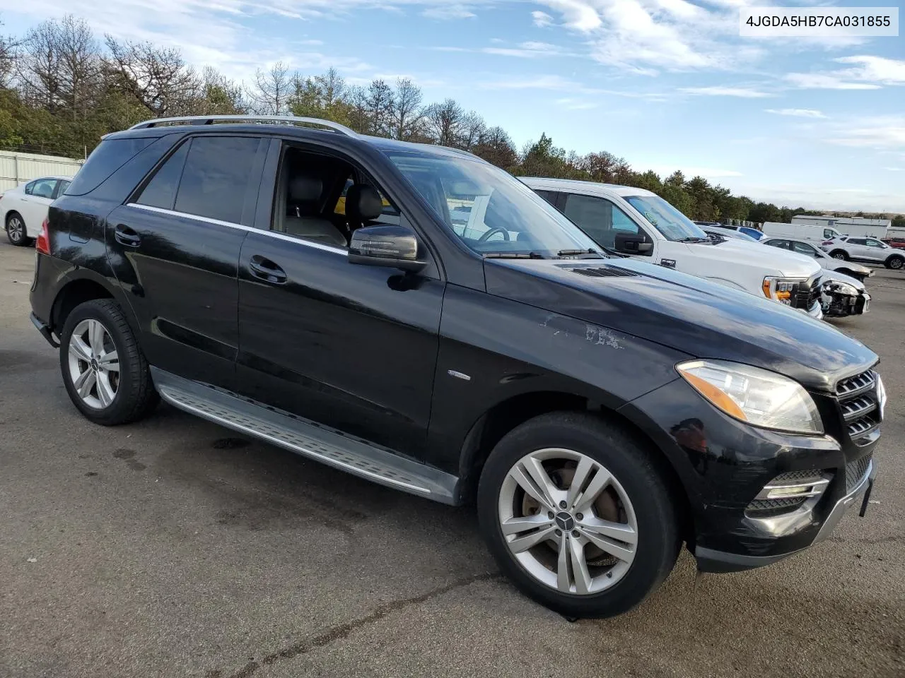 2012 Mercedes-Benz Ml 350 4Matic VIN: 4JGDA5HB7CA031855 Lot: 72749244