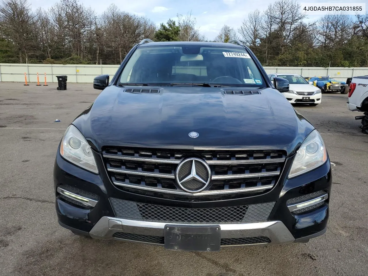 2012 Mercedes-Benz Ml 350 4Matic VIN: 4JGDA5HB7CA031855 Lot: 72749244