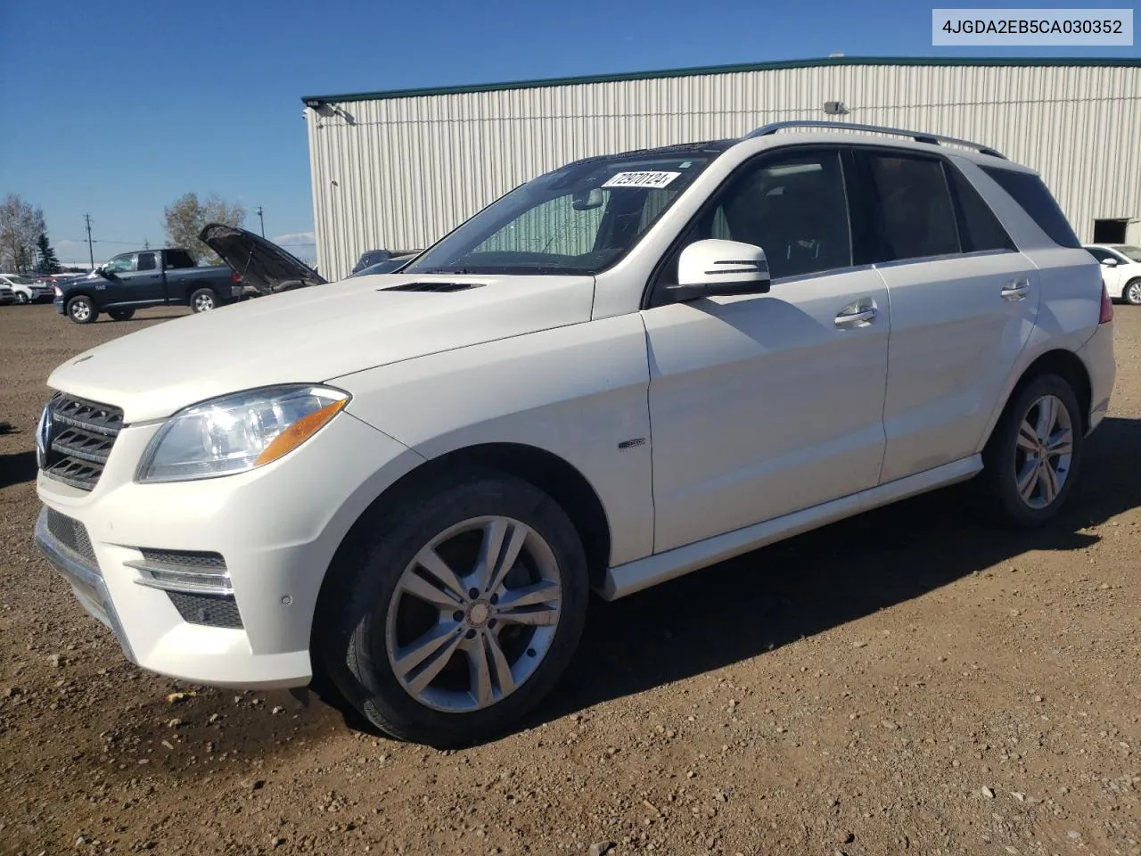 2012 Mercedes-Benz Ml 350 Bluetec VIN: 4JGDA2EB5CA030352 Lot: 72970124