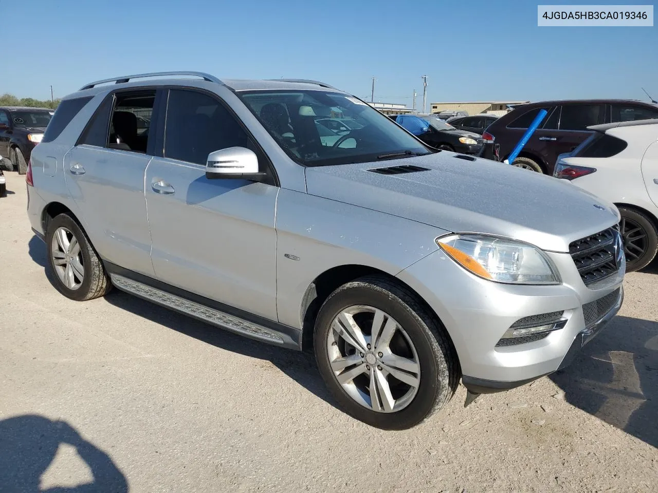 2012 Mercedes-Benz Ml 350 4Matic VIN: 4JGDA5HB3CA019346 Lot: 73258964