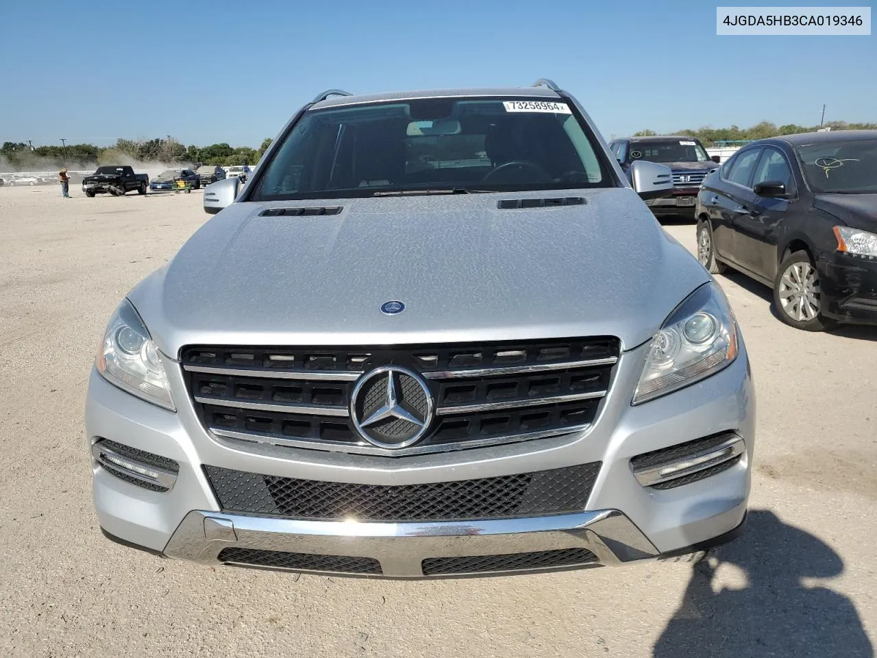 2012 Mercedes-Benz Ml 350 4Matic VIN: 4JGDA5HB3CA019346 Lot: 73258964