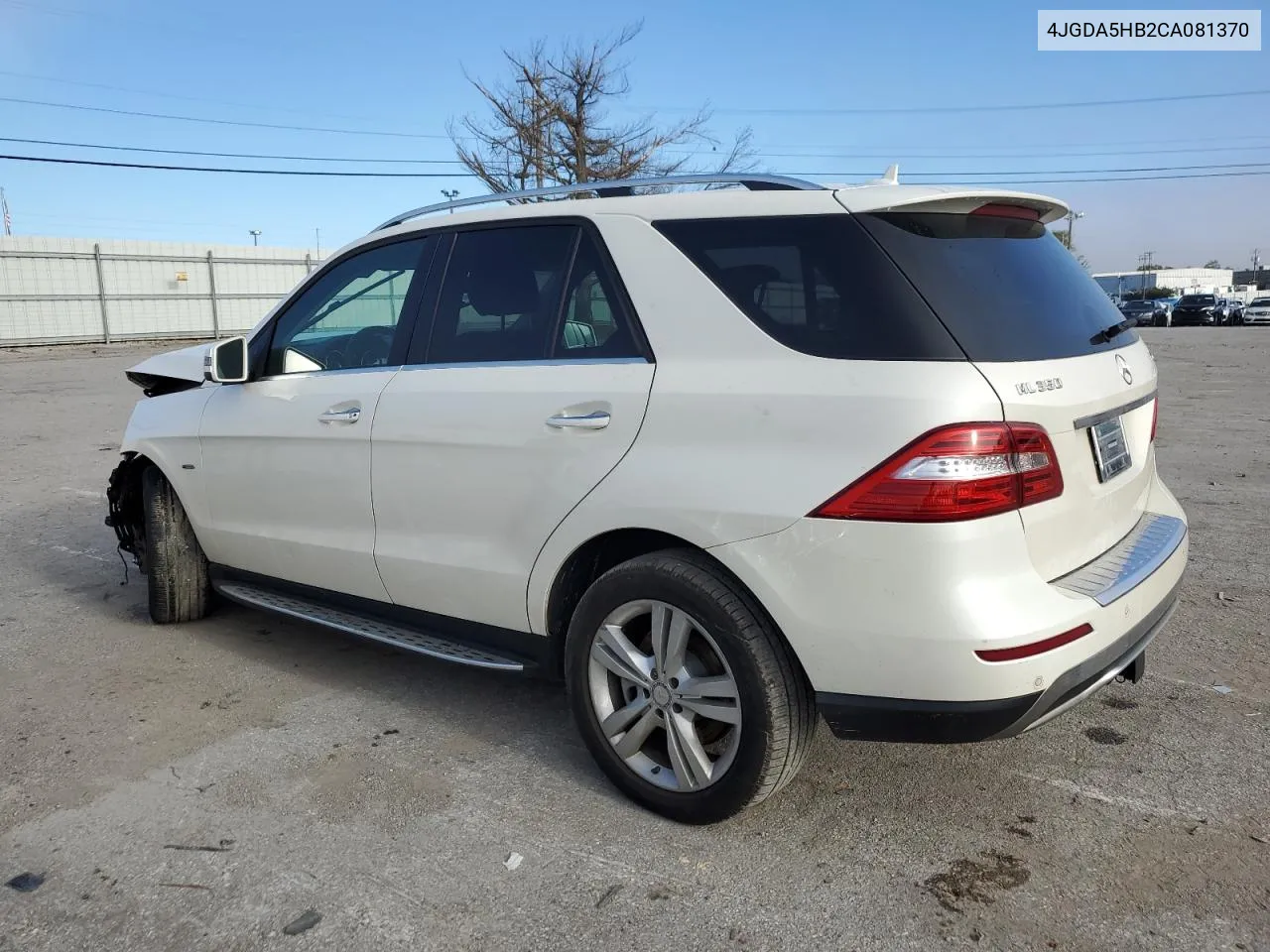 2012 Mercedes-Benz Ml 350 4Matic VIN: 4JGDA5HB2CA081370 Lot: 73815144