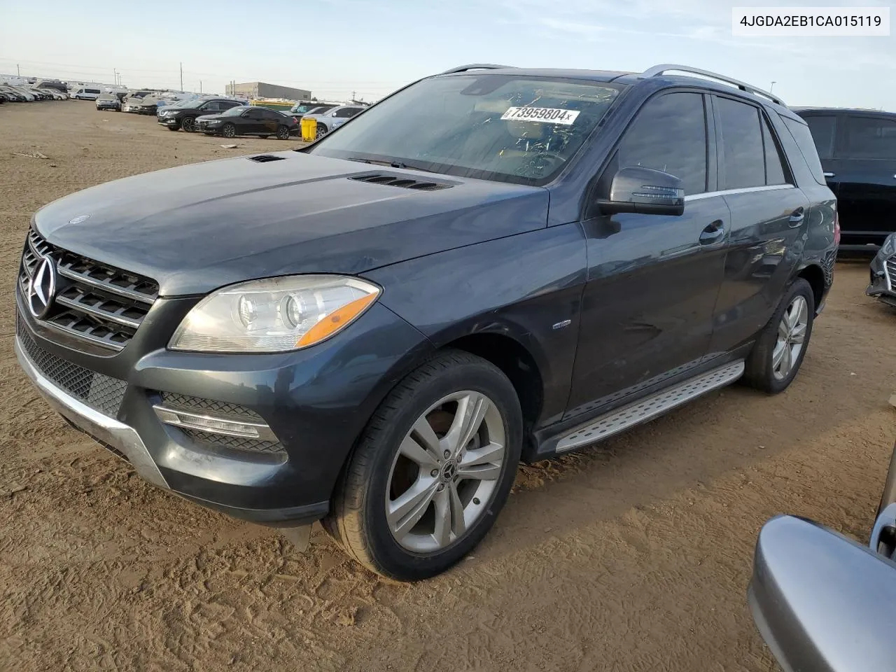 2012 Mercedes-Benz Ml 350 Bluetec VIN: 4JGDA2EB1CA015119 Lot: 73959804