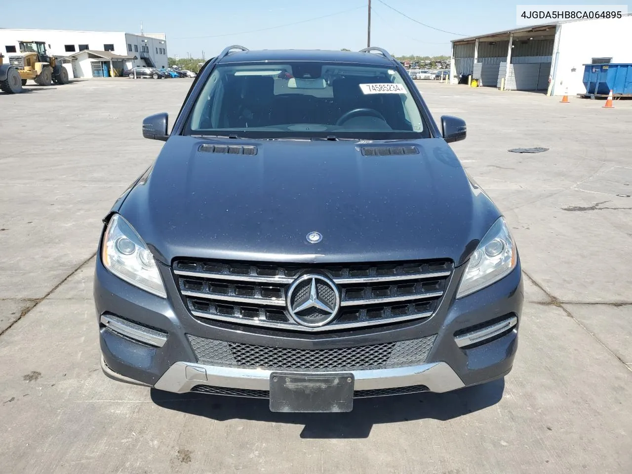 2012 Mercedes-Benz Ml 350 4Matic VIN: 4JGDA5HB8CA064895 Lot: 74585234