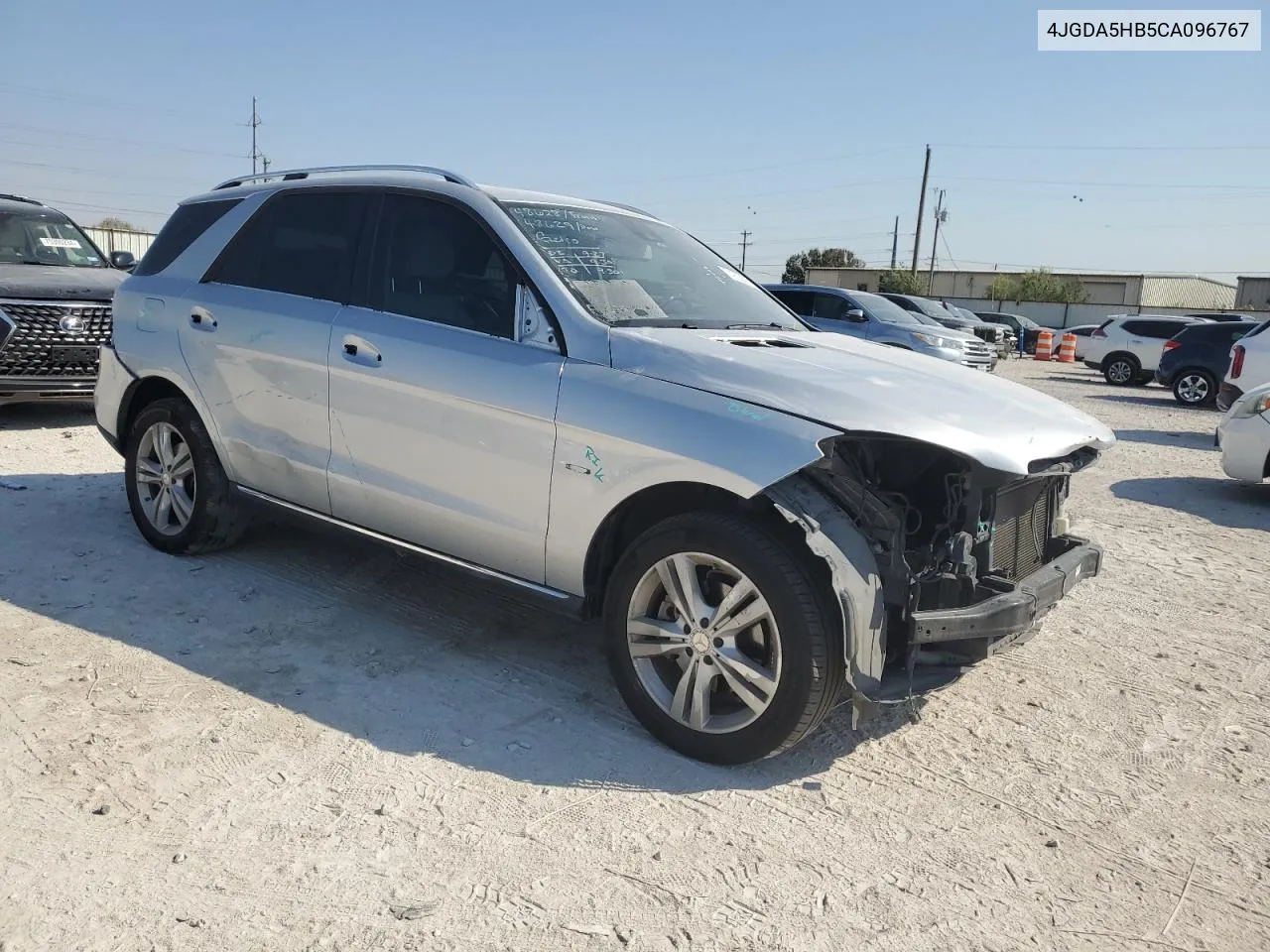 2012 Mercedes-Benz Ml 350 4Matic VIN: 4JGDA5HB5CA096767 Lot: 74738594