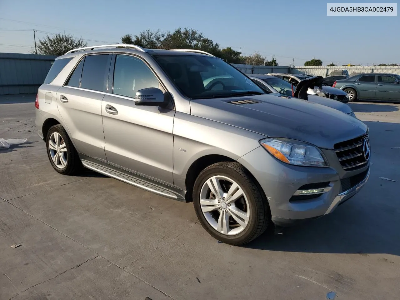 2012 Mercedes-Benz Ml 350 4Matic VIN: 4JGDA5HB3CA002479 Lot: 74847224