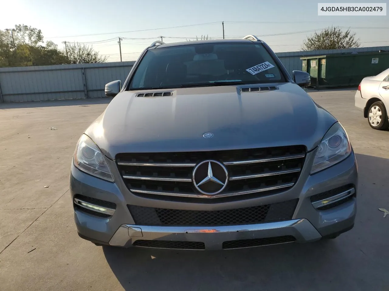 2012 Mercedes-Benz Ml 350 4Matic VIN: 4JGDA5HB3CA002479 Lot: 74847224