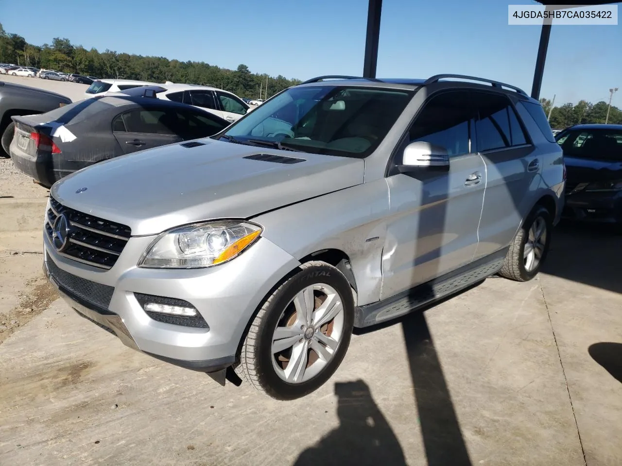 2012 Mercedes-Benz Ml 350 4Matic VIN: 4JGDA5HB7CA035422 Lot: 74987914