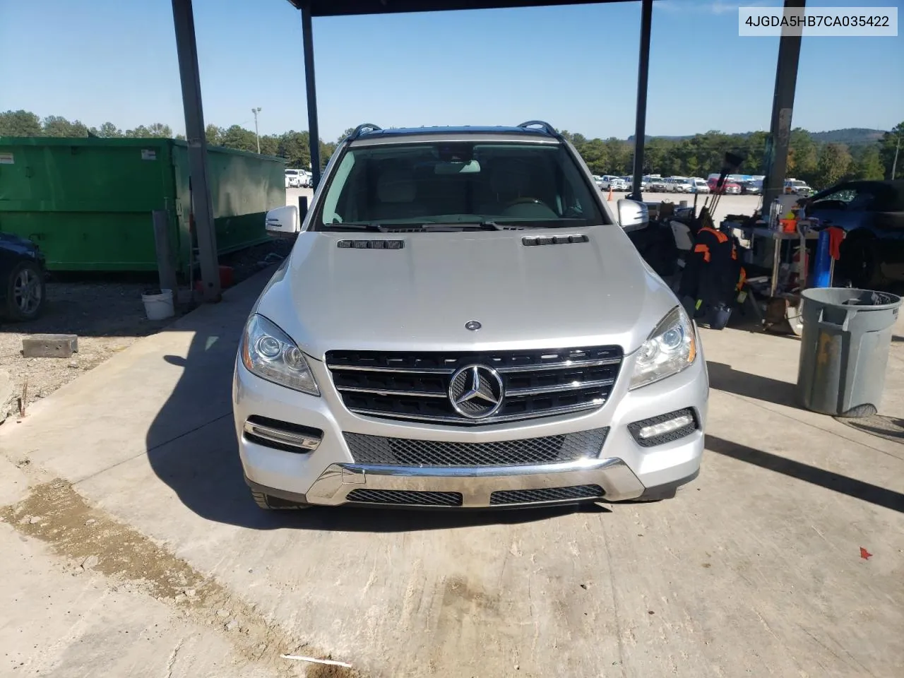 2012 Mercedes-Benz Ml 350 4Matic VIN: 4JGDA5HB7CA035422 Lot: 74987914