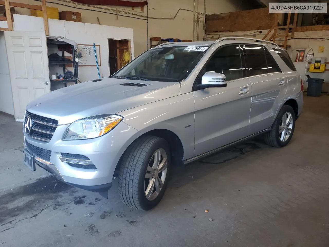 2012 Mercedes-Benz Ml 350 4Matic VIN: 4JGDA5HB6CA019227 Lot: 76879494